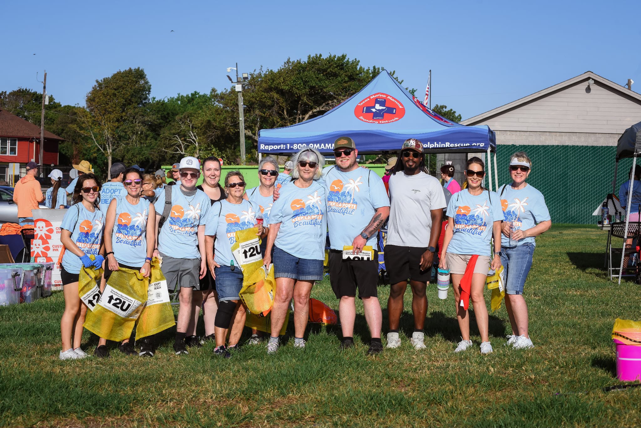 Sylvan Beach Cleanup volunteer group photo